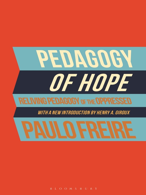 Couverture de Pedagogy of Hope